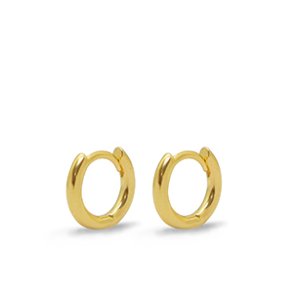 Hoops. 11mm. 24K guld bel�gning