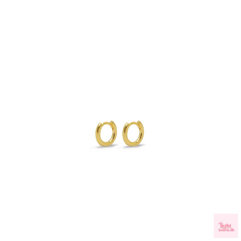 Hoops. 11mm. 24K guld bel�gning