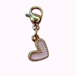 Charm pink hjerte
