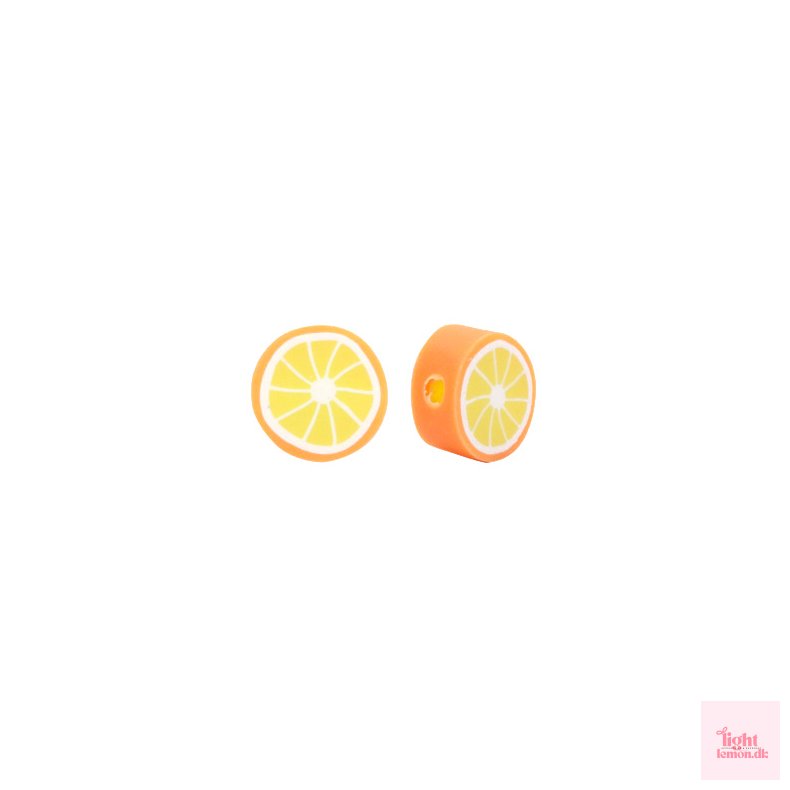 Fimo perler. Appelsin