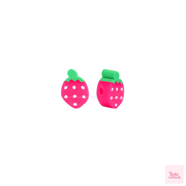 Fimo perler. Jordb�r