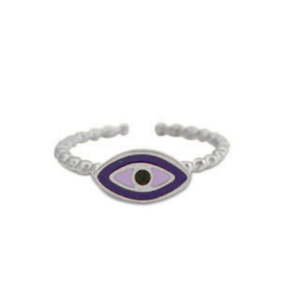 Evil eye  Rustfrit st�l ring. 