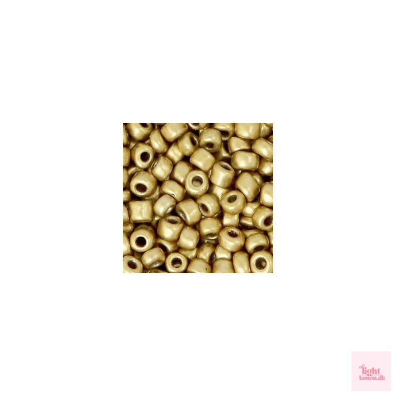 Rocailles perler. Antique Gold Metallic. 3mm