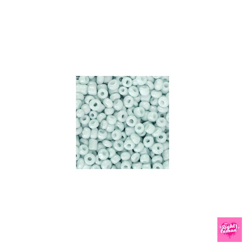 Rocailles perler.Light Haze Blue. 3mm