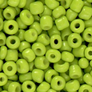 Glas perler. 4mm. Pistachio Green