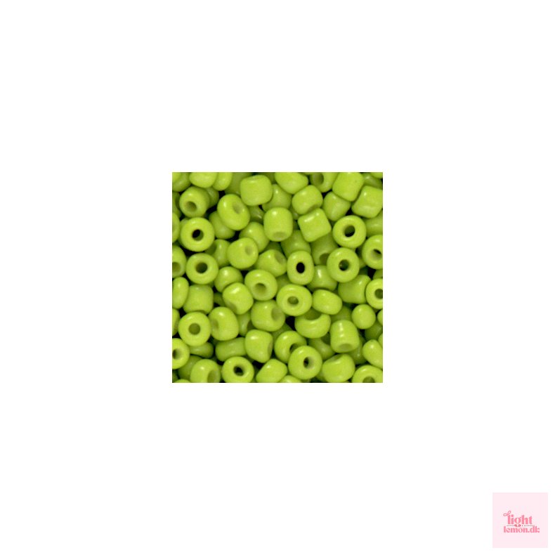 Glas perler. 4mm. Pistachio Green