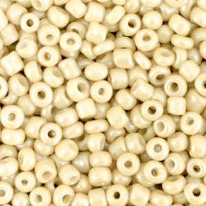 Rocailles perler. Soft creamy yellow. 3mm