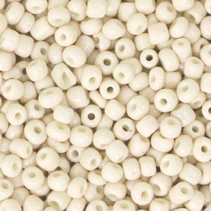 Rocailles perler. Cream White. 3mm