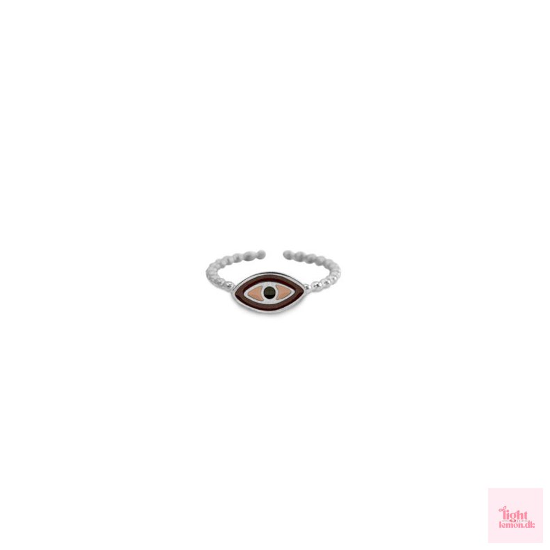 Evil eye  Rustfrit st�l ring. 