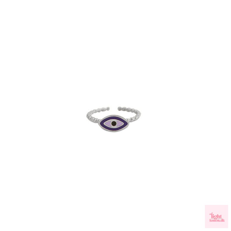Evil eye  Rustfrit st�l ring. 