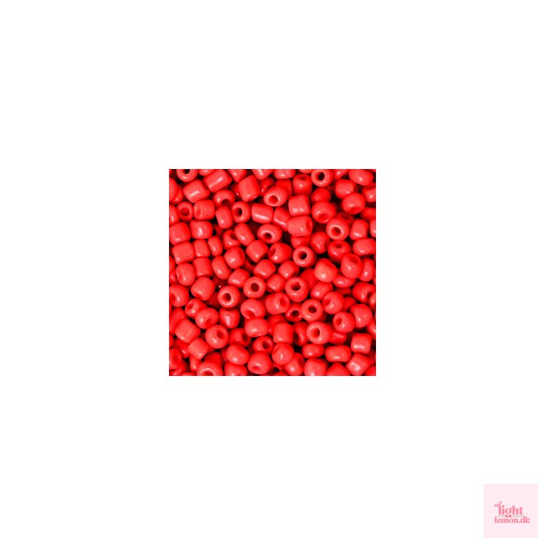 Rocailles perler. Tango Red. 3mm
