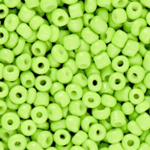 Rocailles perler. Apple Green. 3mm