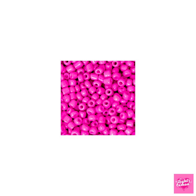 Rocailles perler. Neon Hot Pink. 3mm