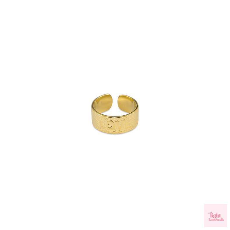 LOVE Rustfrit st�l ring. 