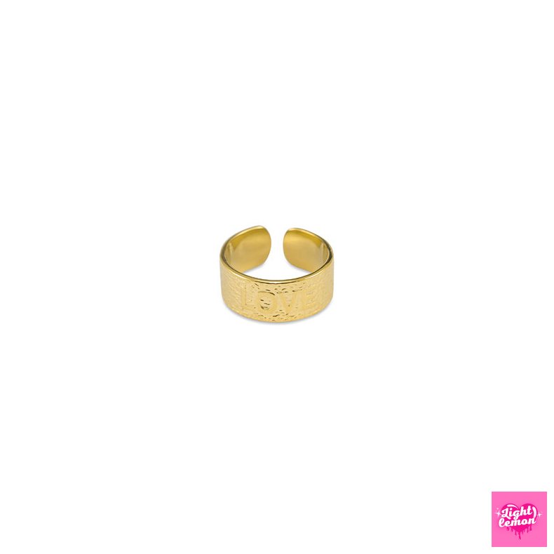 LOVE Rustfrit stl ring. 