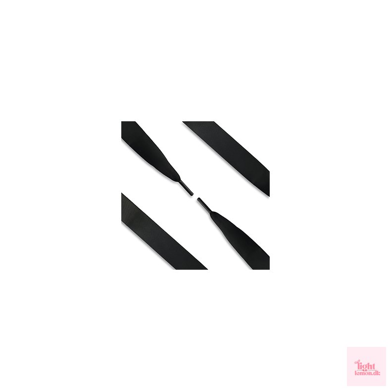 Satin sn�reb�nd. Sort