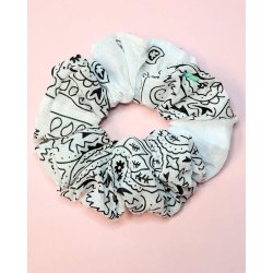 Bandana scrunchie. Hvid