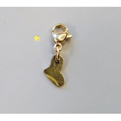 Charm guld hjerte