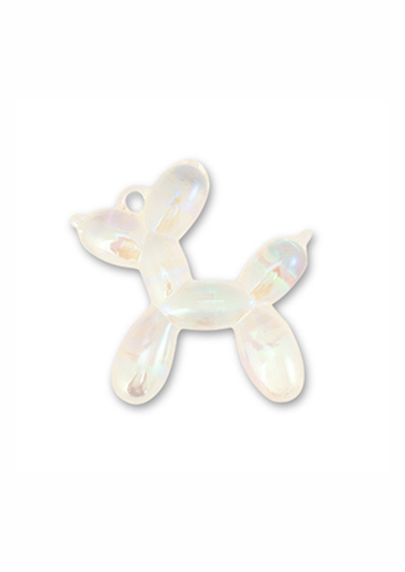 Charm ballon hund. Hvid