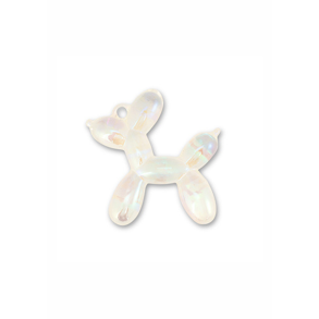 Charm ballon hund. Hvid