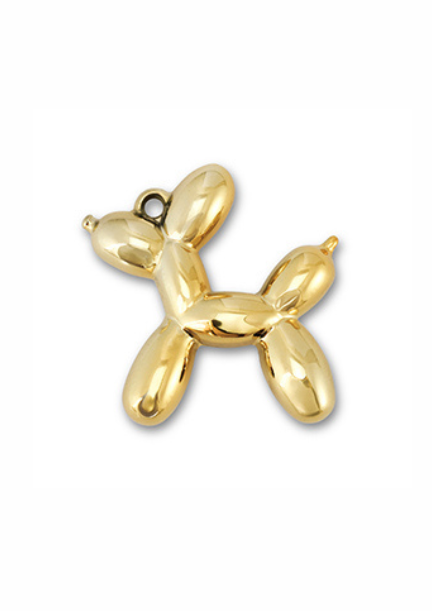 Charm ballon hund. Guld