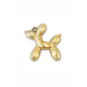 Charm ballon hund. Guld