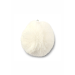 Pom pom charm. Hvid
