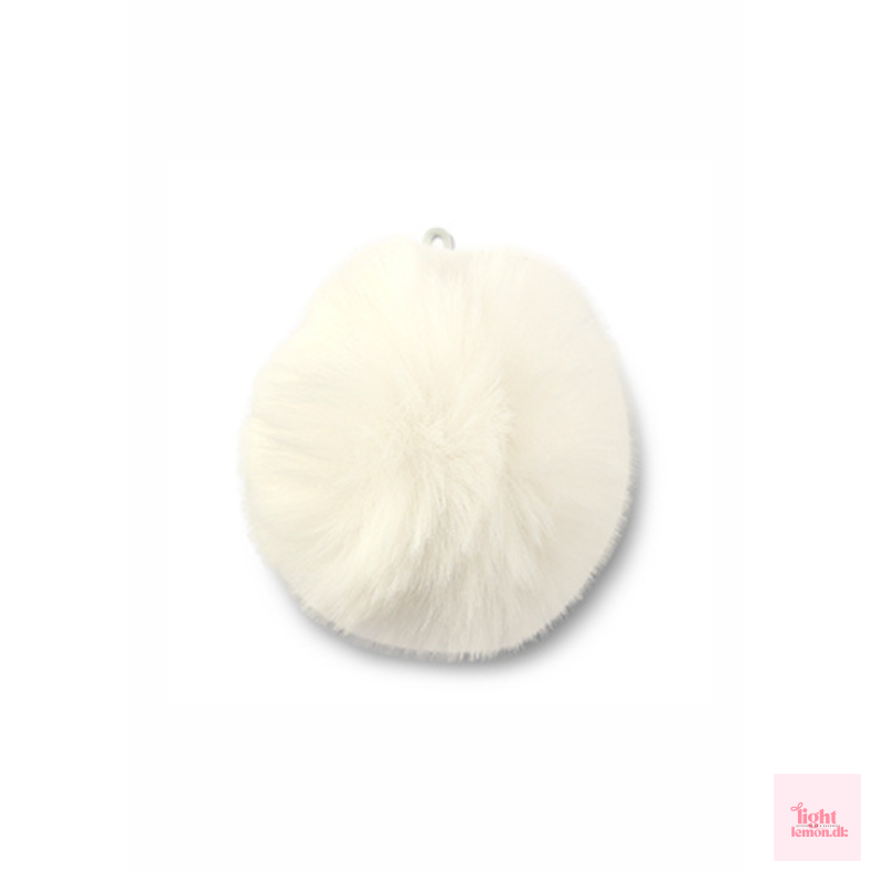 Pom pom charm. Hvid