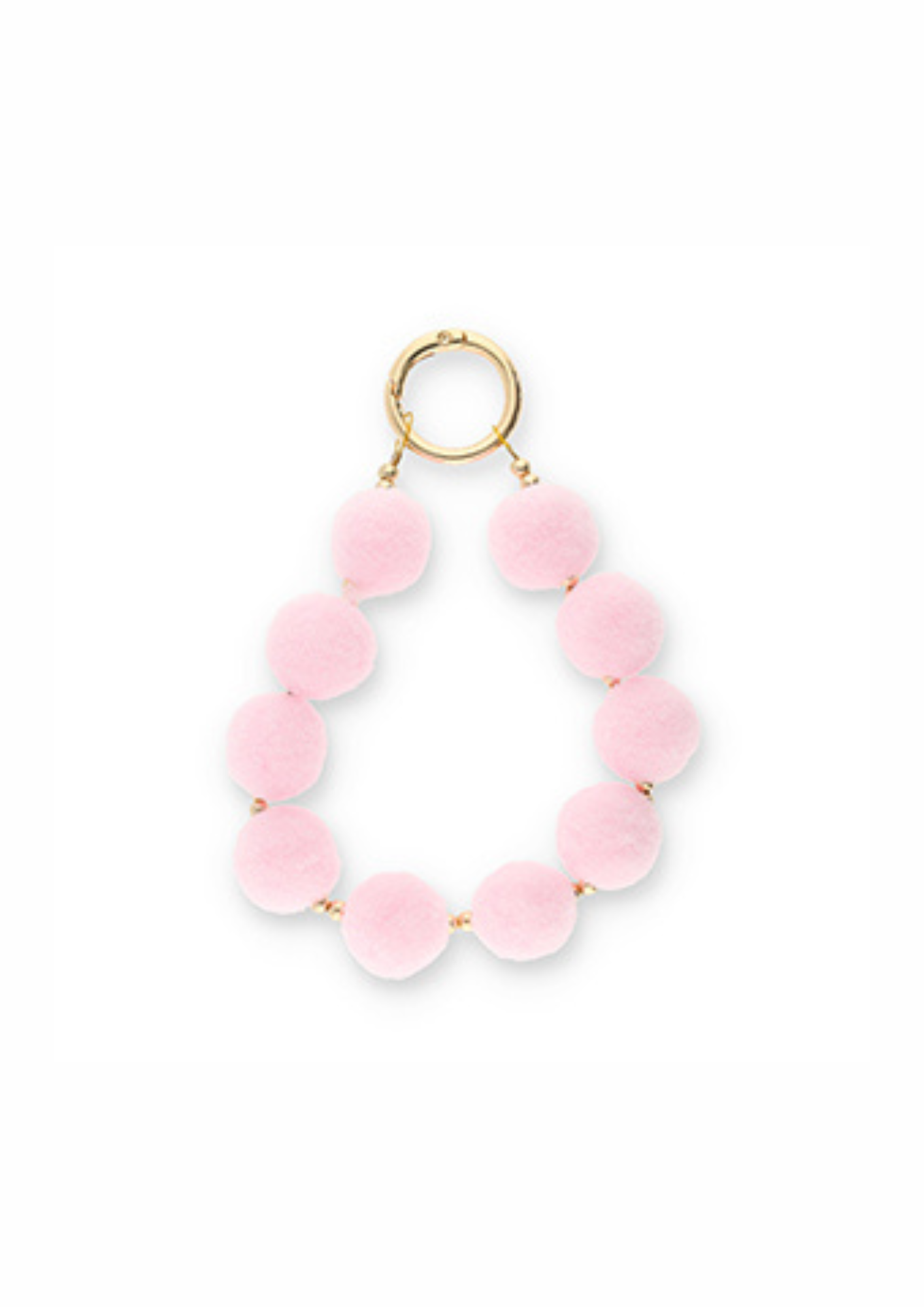 N�glering med pom pom. Lyser�d