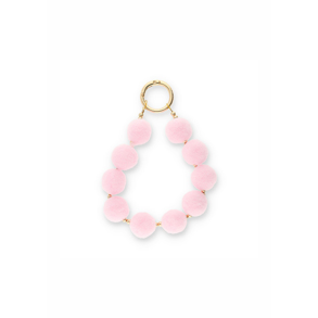 N�glering med pom pom. Lyser�d