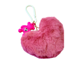 Hjerte charm. Vintage rose