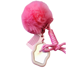 Pom pom charm. Pink