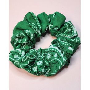 Bandana scrunchie. M�rkegr�n