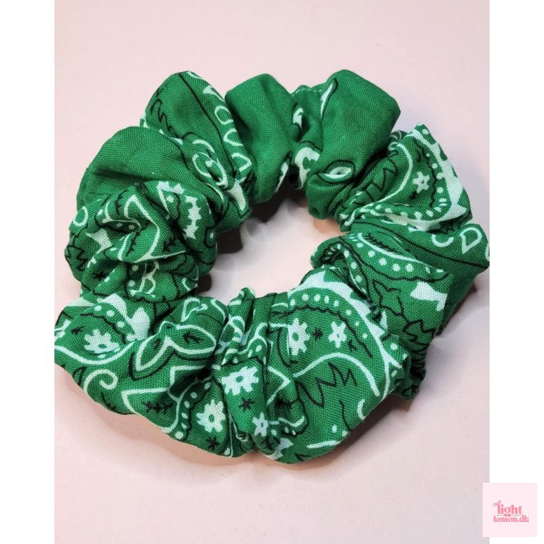 Bandana scrunchie. M�rkegr�n