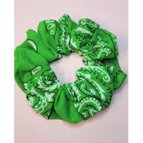 Bandana scrunchie. Gr�n