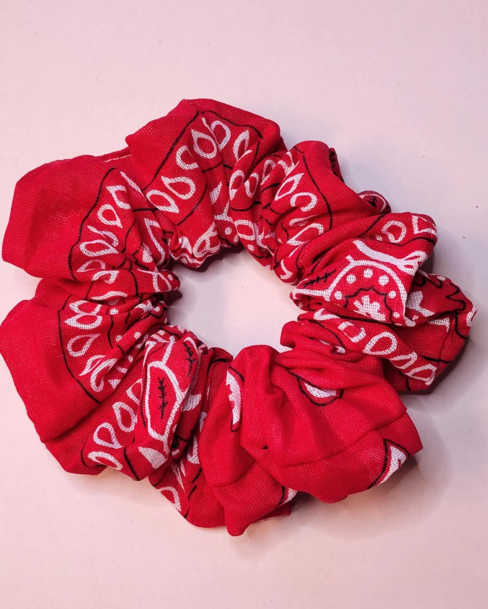 Bandana scrunchie. R�d
