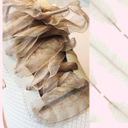 Organza sn�reb�nd. Vintage rosa