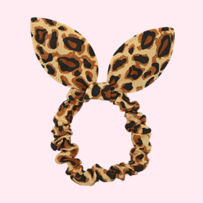 Mini bunny Scrunchie. Leopard